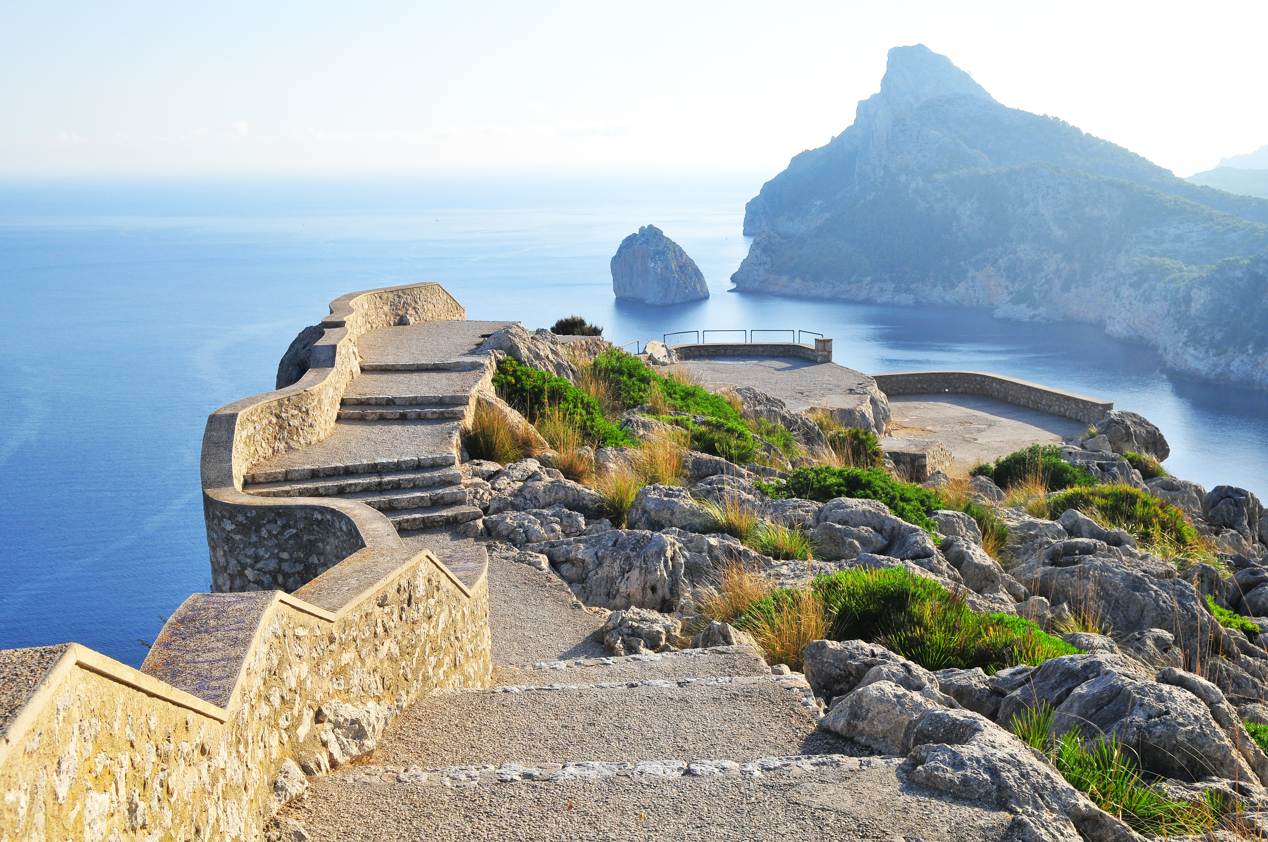 Mallorca, the dream island with a wonderful view over the sea and the mountains