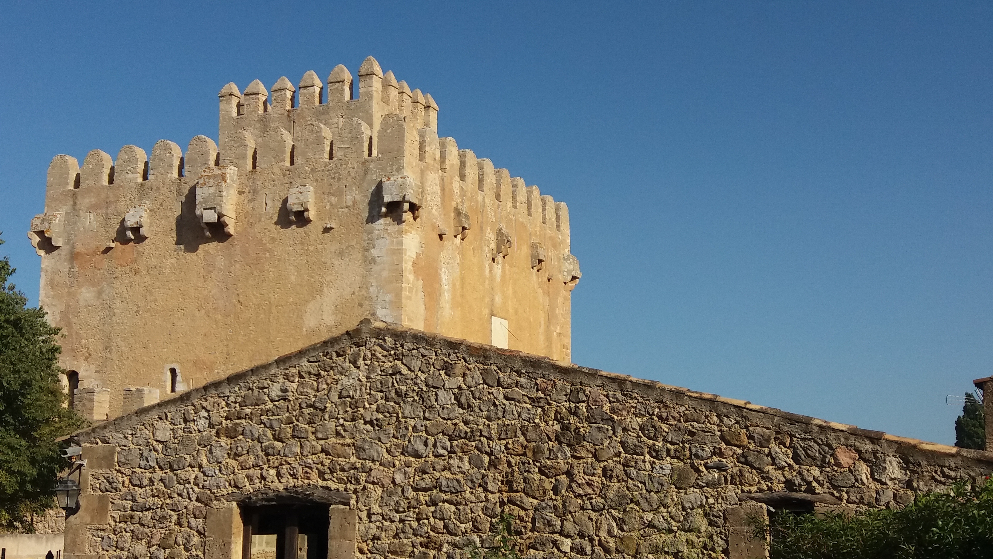 The old tower from the 13th century was once a fortress and now houses a museum. The view is fantastic