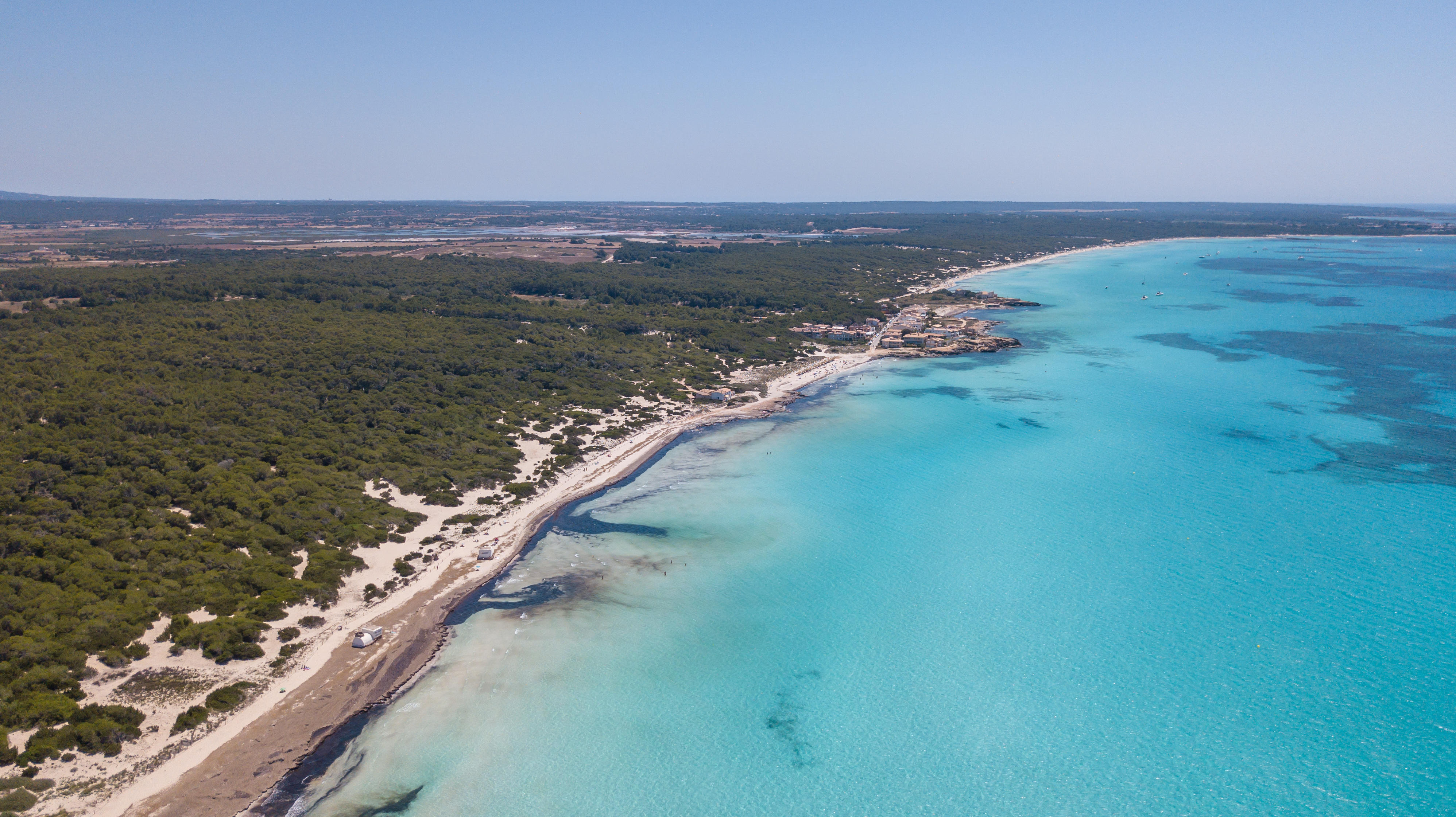 Vue de Sa Rapita vers Es Trenc - toujours une perle cachée