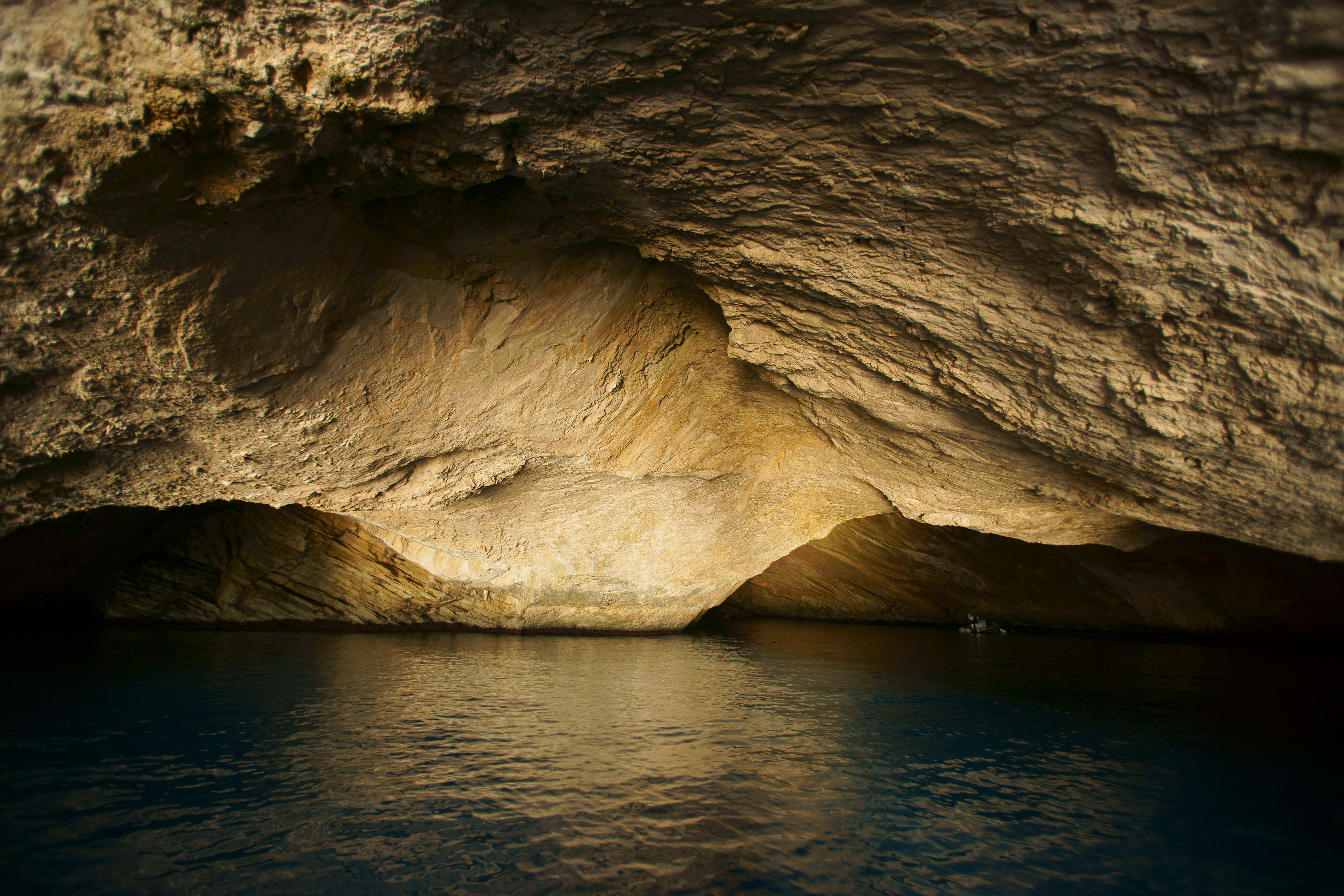 Rock formations in the National Park of Cala Blava