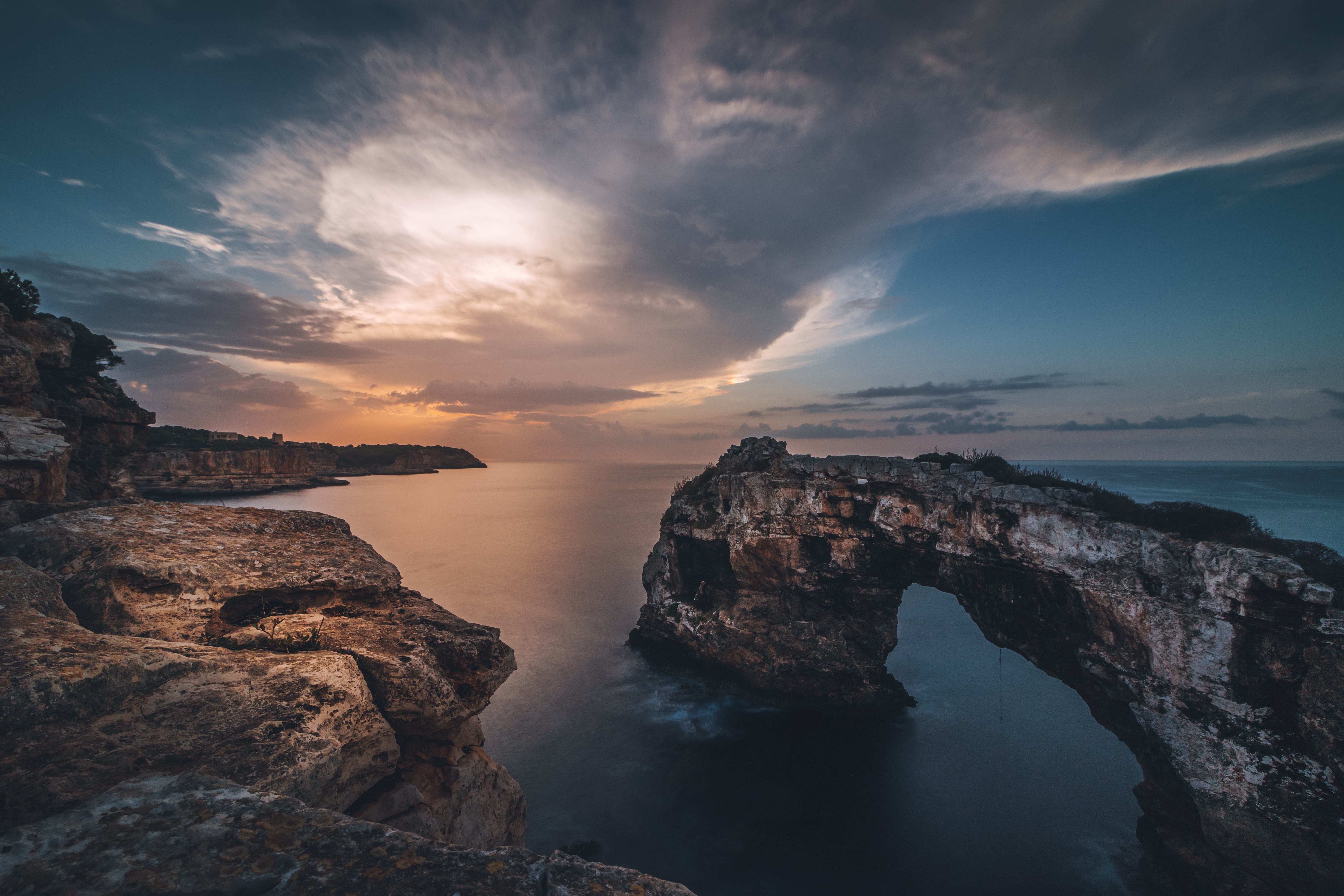 Formazione rocciosa sulla costa di Costa de la Calma