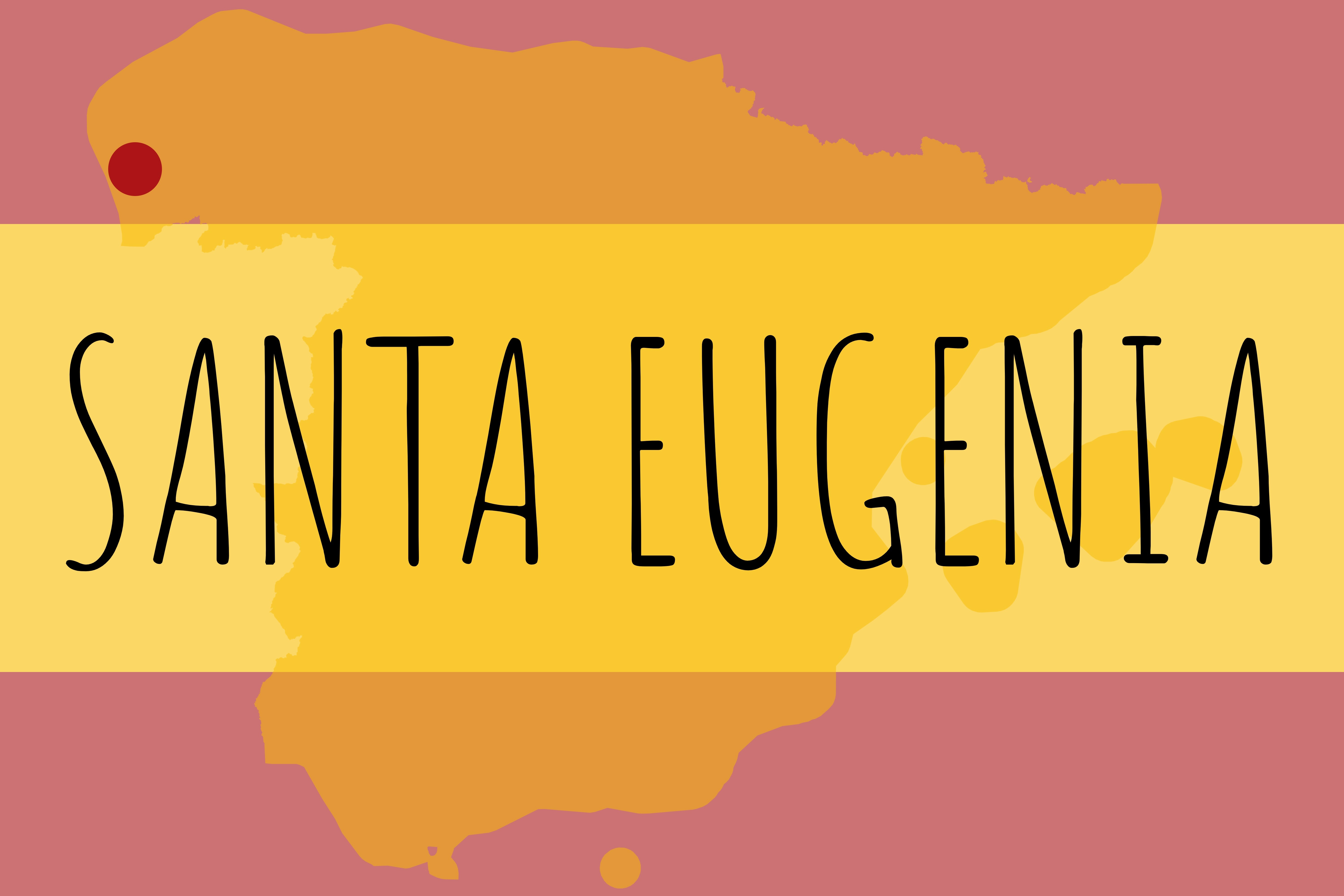 Santa Eugenia'nın kuzeybatısında bir tabelası