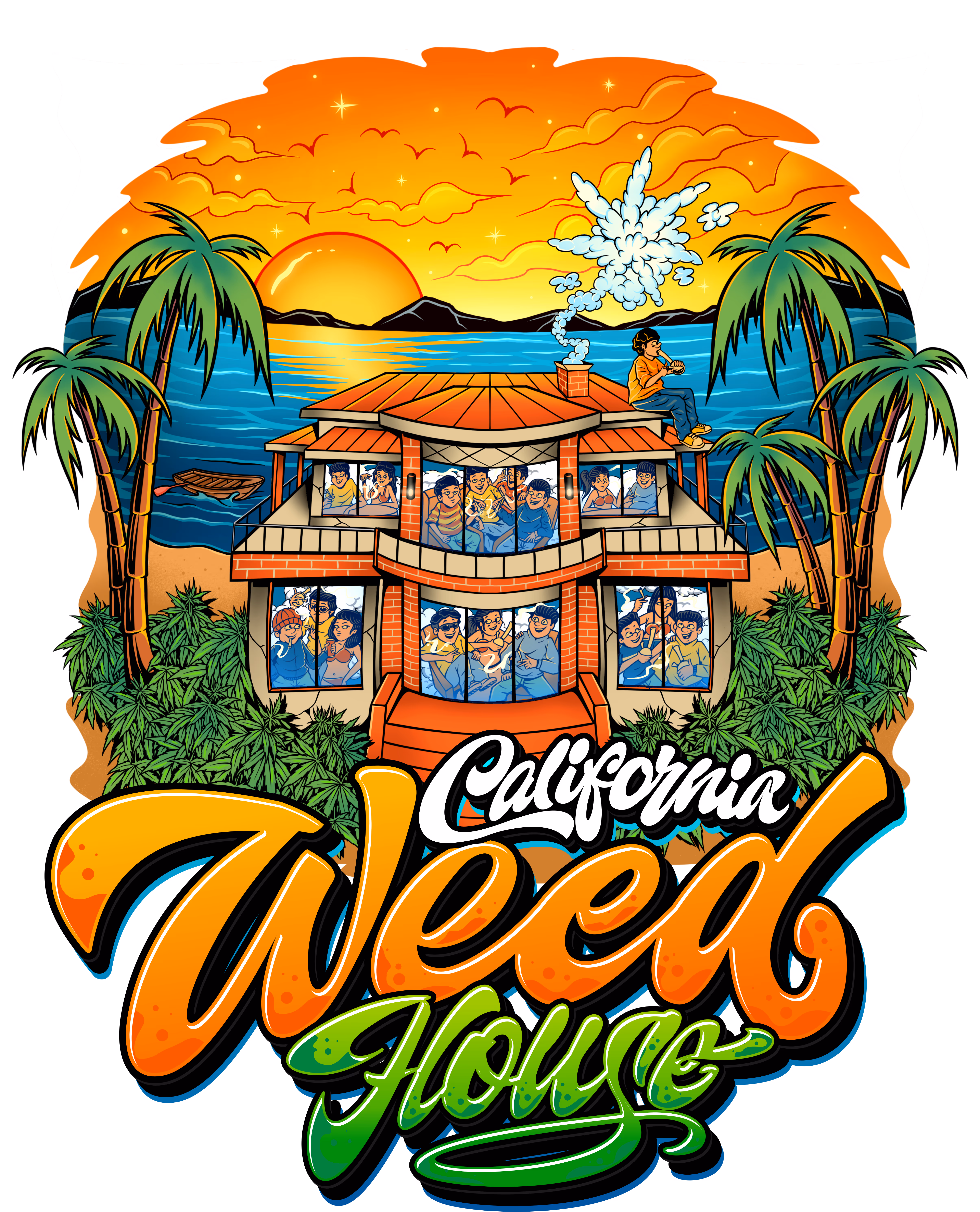 #712 California Weed House in Palma Interieur